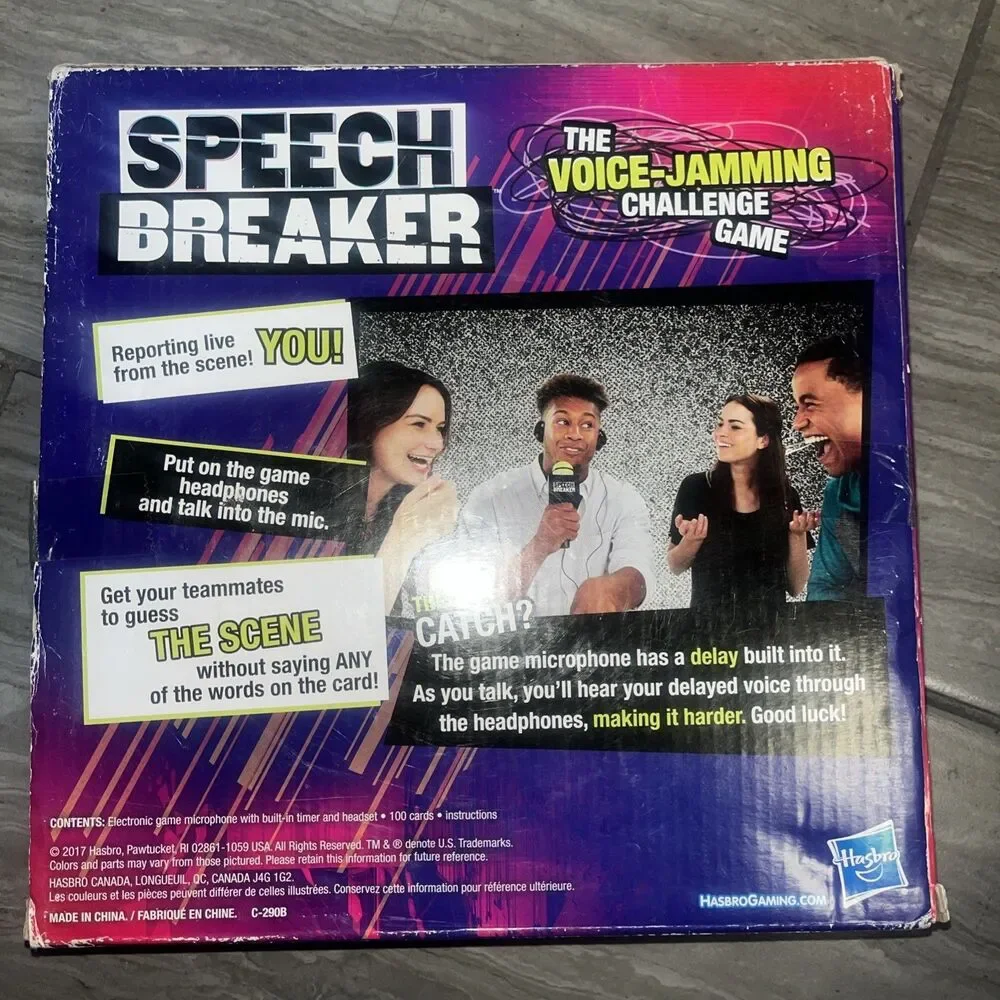 Speech Breaker Voice Jamming Challenge Game Hasbro Ages14+ NEW Sealed